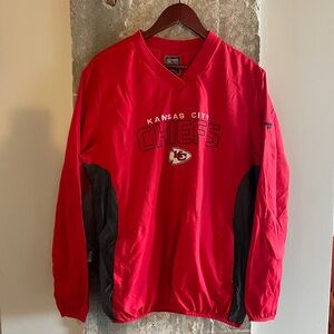 Red and Black Kansas City Chiefs Sweatshirt Windbreaker